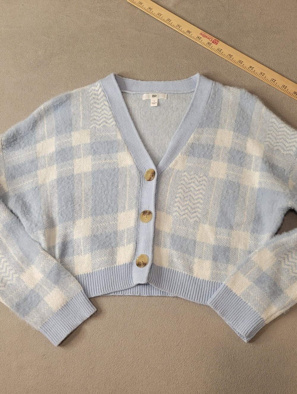 BP Blue white sweater size Small Cropped